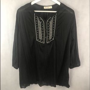 Boho Peasant Top